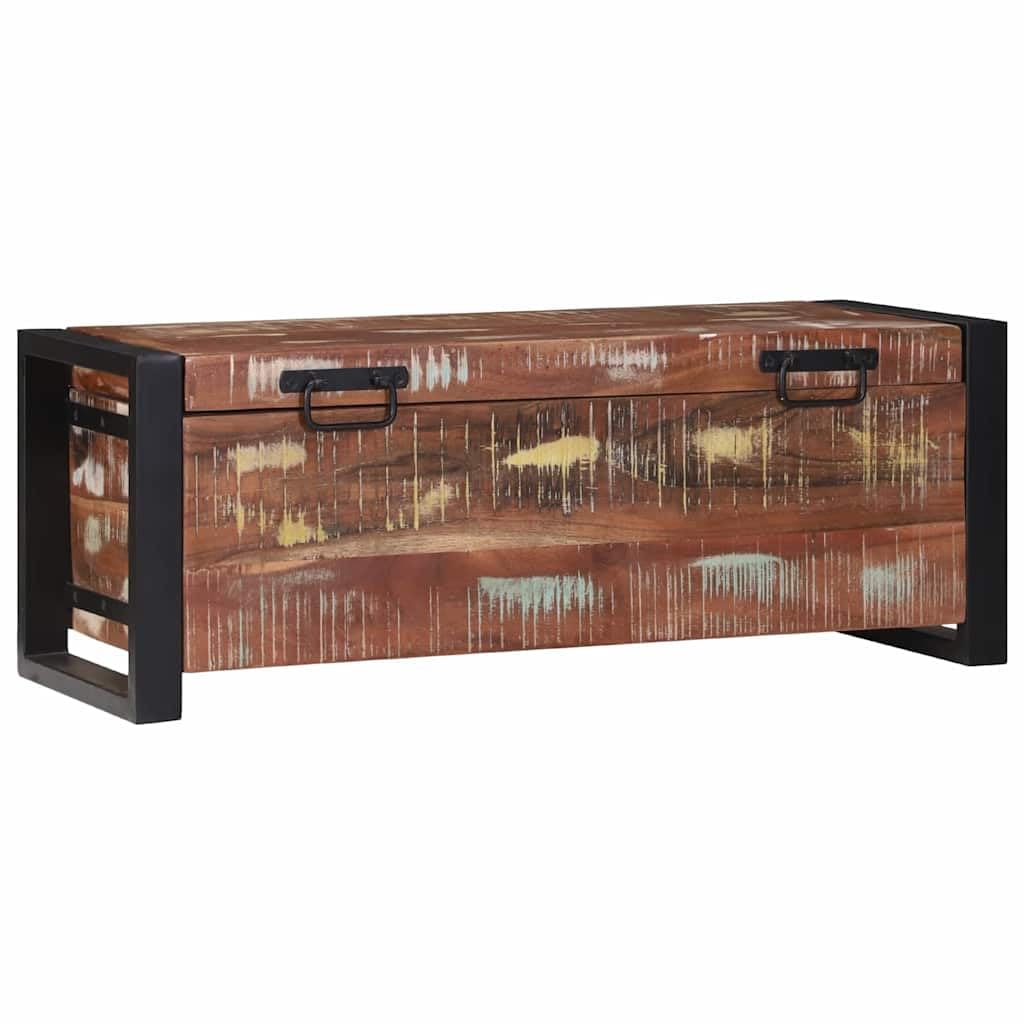Generico Bauli Portaoggetti 80 x 30 x 30 cm Legno massello di Recupero,Armadietti e portaoggetti,Bauli e cassapanche-4015974