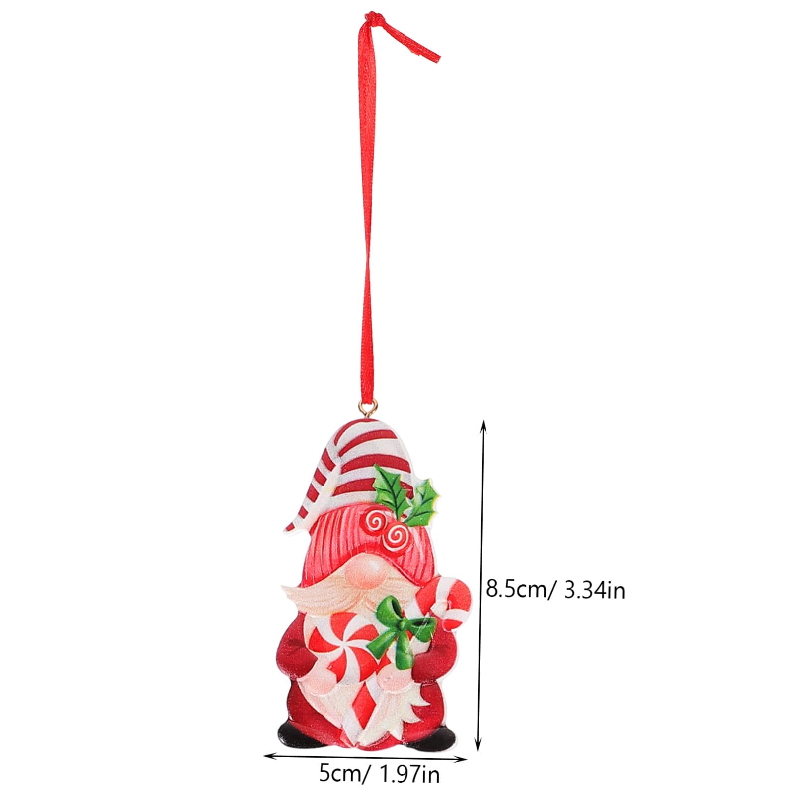 PartyKindom 5 Sätze Weihnachtsdeko Weihnachts Anhänger Künstliche Weihnachtskränze Weihnachtsbaumdekoration Weihnachtsmann-Ornamente Weihnachtszwerg Hängende Ornamente Harz 8 Stück * 5