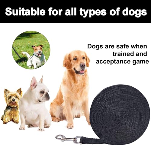 2 Stück Schleppleine 5m für Hunde, Schleppleine, Robuste Wasserfest Schleppleine für KleineHunde, Reißfeste Hundeleine 5m mit Handschlaufe für Große bis Kleine Hunde Training und Outdoor