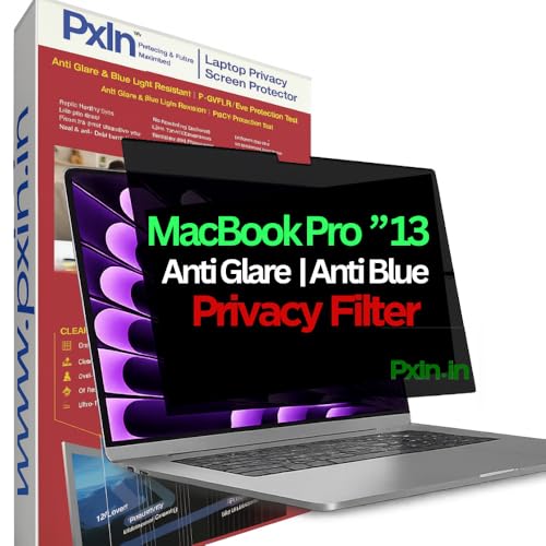 Image of Pxin SmartEye MacBook Pro 13 Inch Privacy Screen Filter - No Eye Strain | Anti Blue Light + Anti Glare | Privacy Screen Protector