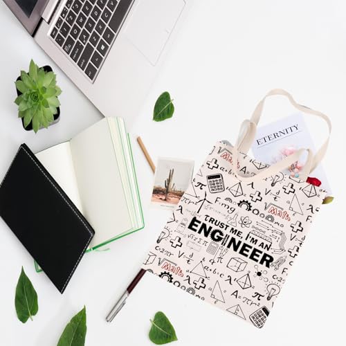 Bolso tipo tote divertido para ingenieros: 'Trust Me I'm An Engineer', para compras y regalo, diseño de humor tecnológico miniatura 3