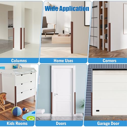 Image of Wall Corner Protectors 4 Pack,1.57x1.57x23.62x0.12 inch PVC Double Side Proof Corner Guards for Sharp Edges, Self-Adhesive Corner Protectors for Home, Kindergarten,Thickness-3mm(0.12 in)