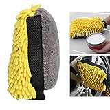 Mediante la combinación de la larga chenillen para inexcusable- limpieza y precisión las fibras de corto para después de la limpieza ofrece premium Auto Lavado guante eficiente ropa más alto nivel.