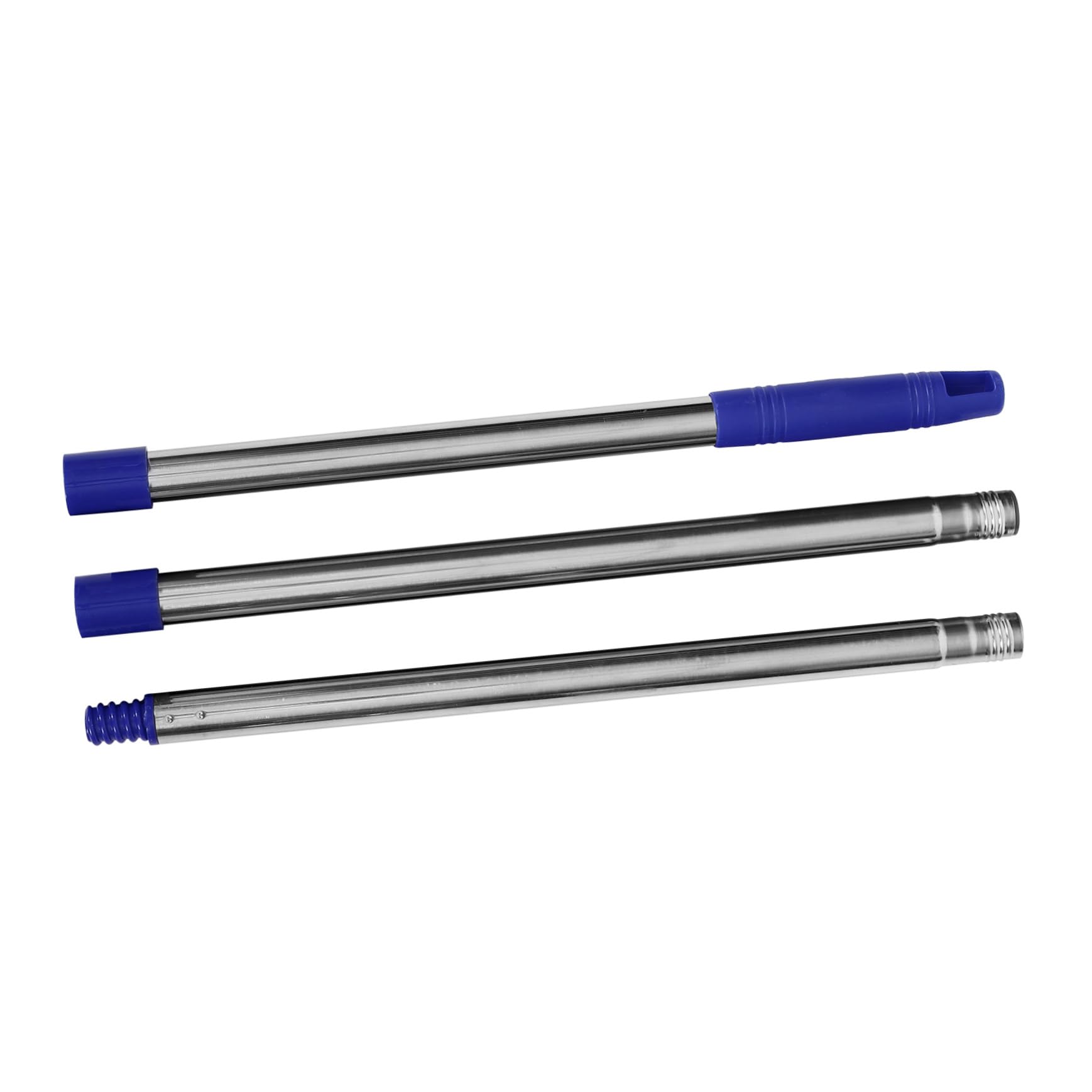 Beavorty 1 Set Replacement Mop Handle Three Section Broom Rod for Household Cleaning Durable Stainless Steel Design Compatible with Various Mop Heads and Use