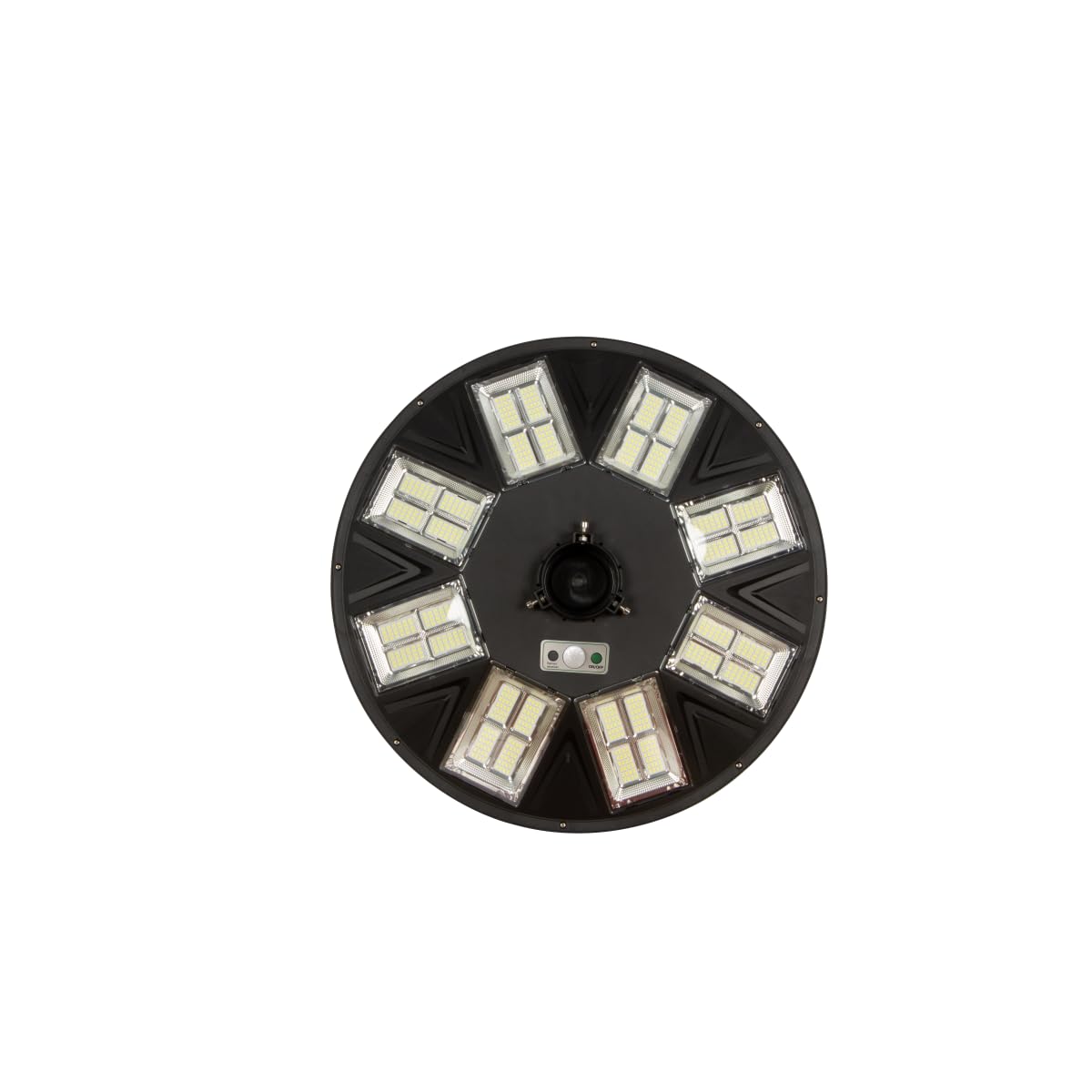 Jandei - Farola Solar LED 4000 Lúmenes, para Exterior IP65, Batería 15.000 mAH, Mando Incluidos, Sensor de Movimiento 6-8m, Iluminación Blanco Frío 6000K, Parque, Jardín, Patio, Calles