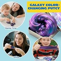 JOYIN Galaxy Color-Changing Putty, Slime for Kids 4.2oz, Therapy Putty, Fidget Toys Adults, Squishy Sensory Toys for Kids, Anxiety Stress Relief Gifts for Adults, Desk Fidgets, Halloween, Christmas — image 6