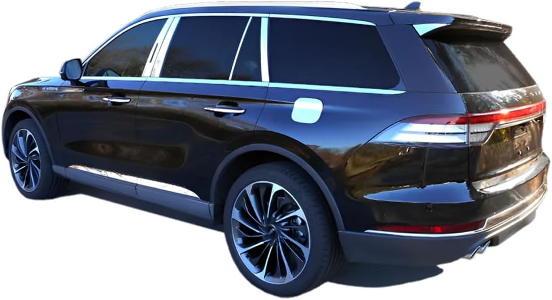 QAA is Compatible with 2020-2026 Lincoln Aviator 8 Piece Stainless Pillar Post Trim, Includes keyless Entry Touch pad PP60622