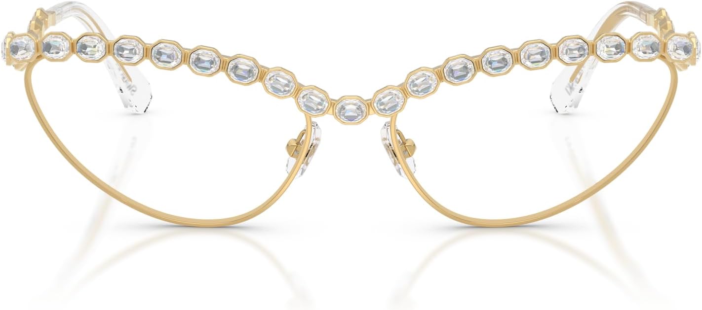 Swarovski SK1030 Prescription Eyewear Frames, Gold/Demo Lens, 59 mm