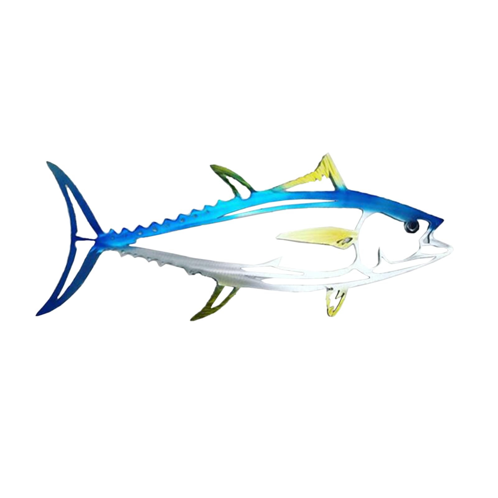 Pared Peces Metal,Decoración esculturas Arte tiburón | Ornamento náutico Escultura antioxidante para decoración Pisc mplaya del océano