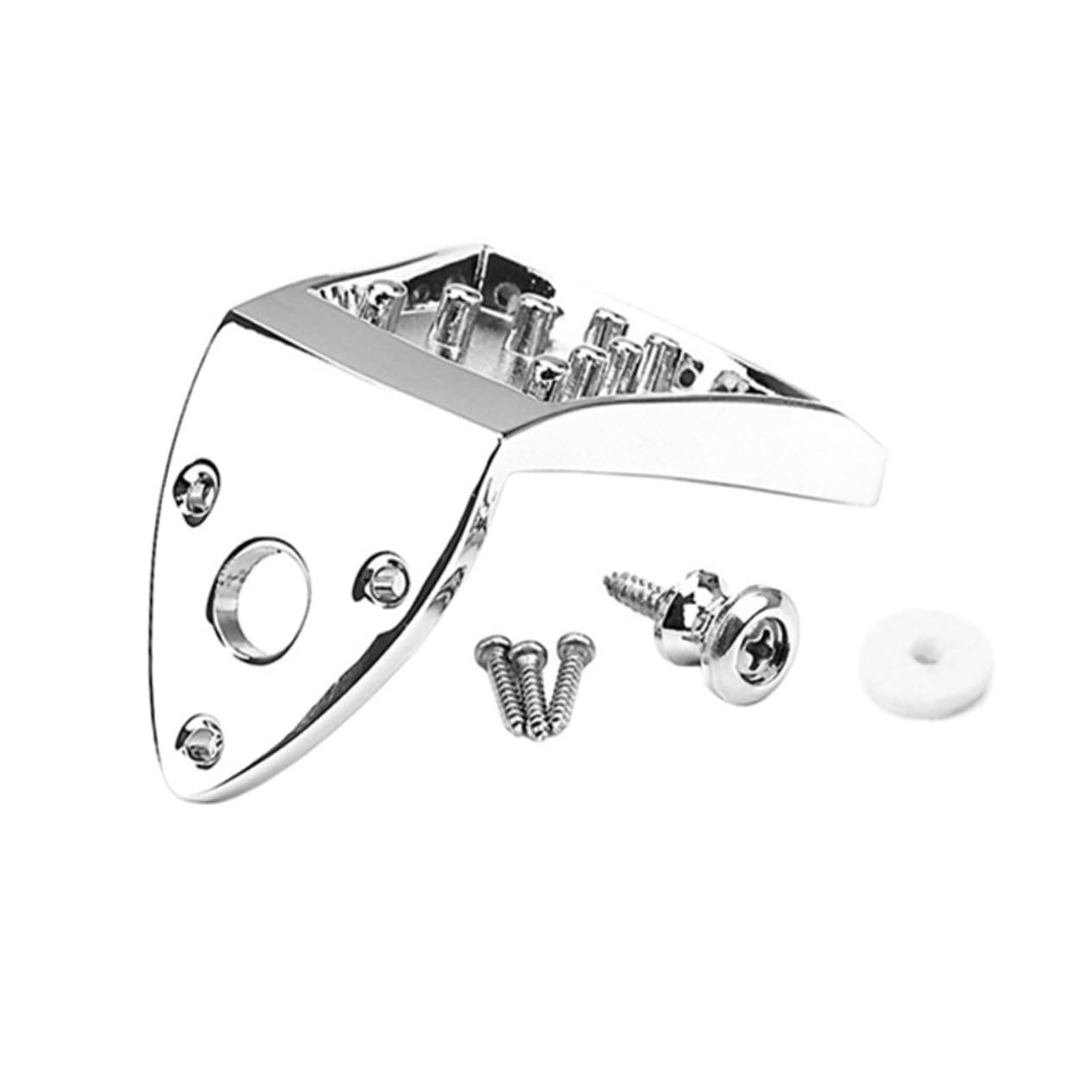 ERINGOGO Professional Mandolin Tailpiece Metal Tailpiece Part Easy Install for 8-string Instruments