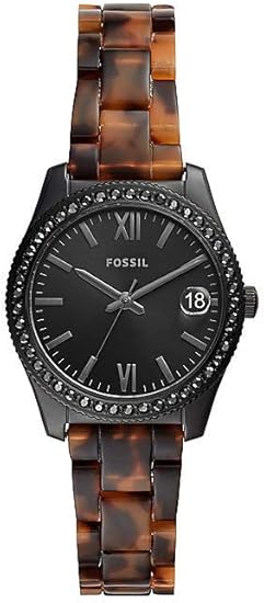 Fossil Femmes Analogique Quartz Montre avec Bracelet en Plastique ES4638 :  Amazon.fr: Montres