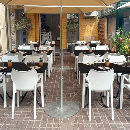 Fitted Tablecloth for 6 Foot Rectangle Tables-6 Pack Black Elastic Outdoor Picnic Table Cover-Spandex Stretch Folding Table Cloths 6 ft for Camping Dining Room Patio Kitchen Banquet Party - Image 7