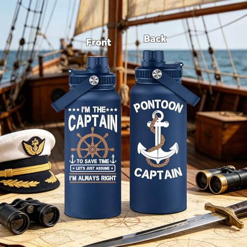 DOEARTE Boating Gifts for Men - Captain Gift for Man, Dad, Husband - Gifts for Boat Owner - Boat Accessories - 32oz Water Bottle Tumbler by DOEARTE - Used condition - Image 3