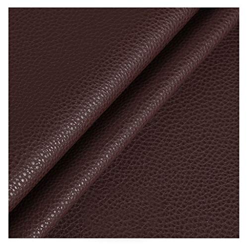 Tissu texturé PU étanche marron pour réparer un siège abîmé sans changer de mobilier