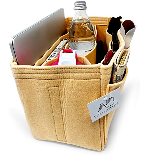 AlgorithmBags design for LV Neverfull NF GM Luxury Purse Organizer Insert Shaper Liner Divider, Tan