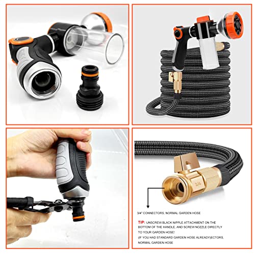Garden Hose Nozzle High Pressure Dog Sprayer Hose Attachment Pup Jet Car Wash Nozzle With Soap Dispenser Bottle Showering For Pet Car Watering Plants #TOP4