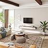 Amazon.com: POVISON Fully Assembled Floating TV Stand with Flip-Down ...
