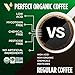 VitaCup Perfect Low Acid Coffee Beans, USDA Organic & Fair Trade, Mycotoxin Free, Dark Roast Guatemala Single Origin, Clean & Pure, Low Acidity, Whole Bean Coffee, 11 ounces