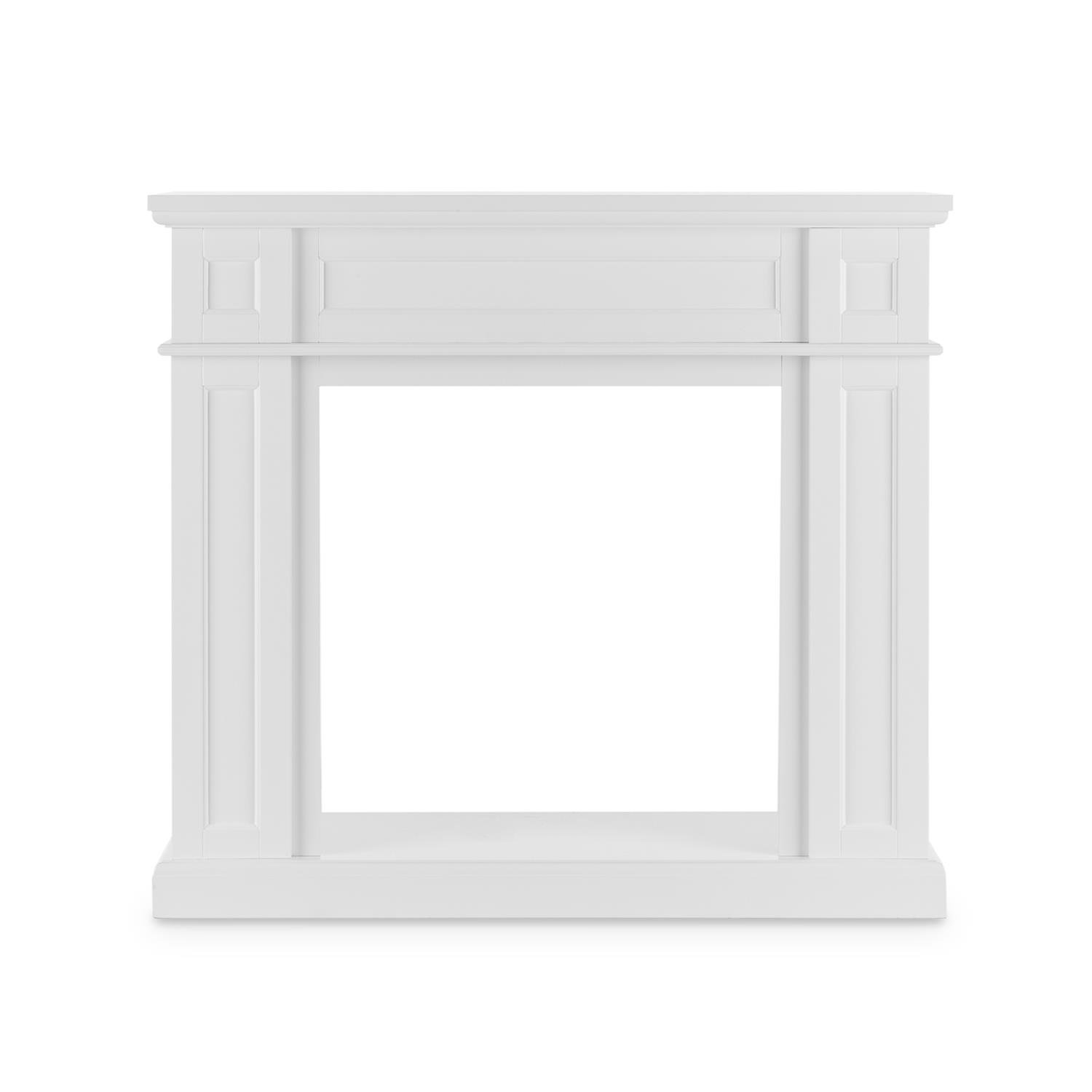 KLARSTEIN Lausanne Frame - Alloggiamento Camino, Cornice Ornamentale, Decorazione Camino, Struttura in MDF, Look Classico, Bianco