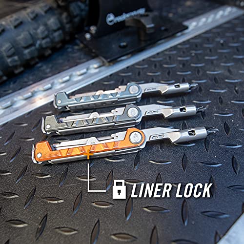 Gerber Gear Armbar Drive EDC Multitool 8-in-1 Pocket Knife with Pocket Screwdriver, 2.5" Blade, Orange - Image 12