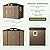 Grovellis 6x8FT Outdoor Metal Storage Shed, Double Door, 1 Clear Window, Tool Shed for Garden, Patio, Backyard Brown