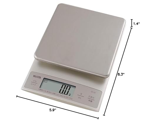 Miniatura 4 de TANITA Tonita balanza digital de cocina KD-321 plata fs01gm