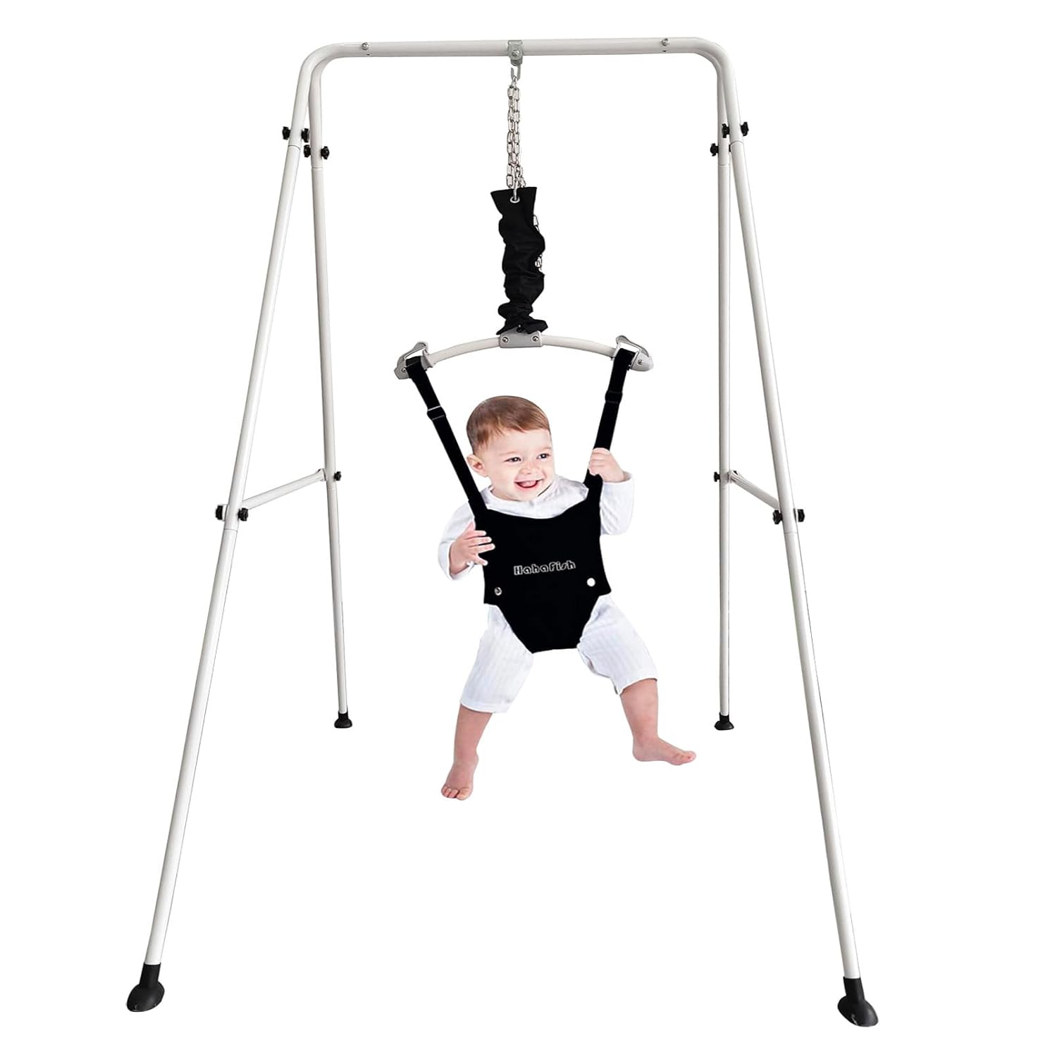 Baby Door Jumper and Bouncer with Stand for Active Babies That Love to Jump and Have Fun Toddler Infant black