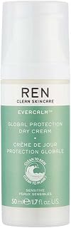 REN Clean Skincare - Evercalm™ Global Protection Day Cream - Antioxidant Face Moisturizer for Dry & Sensitive Skin, Cruelty-Free & Vegan