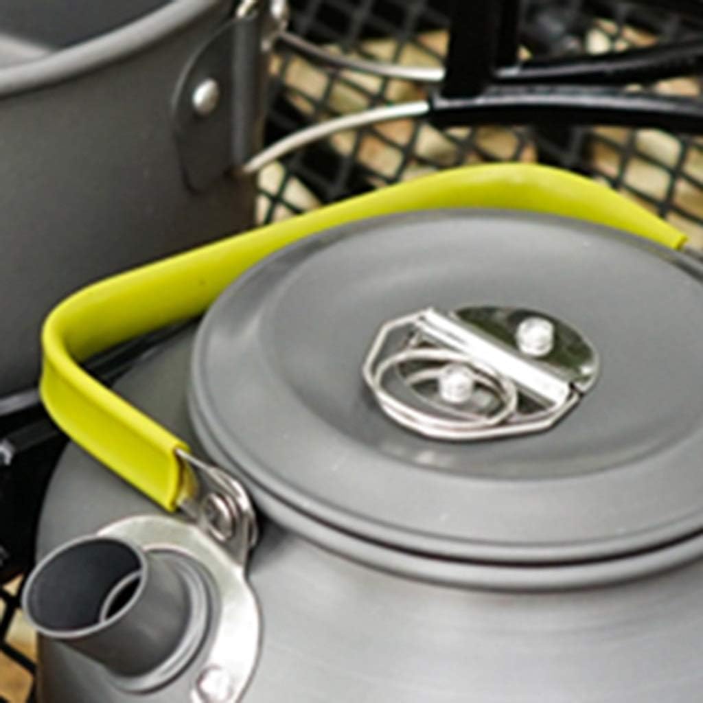 Outdoor Pot Set for 3~4 People Camping Portable Kettle Set Mountaineering Picnic Self-Driving Picnic Barbecue Non-Stick Cookware Pots & Pans