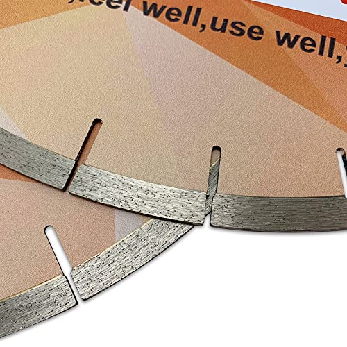 Fewell 16In Segmented Diamond Saw Blade Cutting Ceramic, 406Mm Silent Core Diamond Porcelain Tile Blade With 10Mm Segment With 60Mm Arbor #TOP4