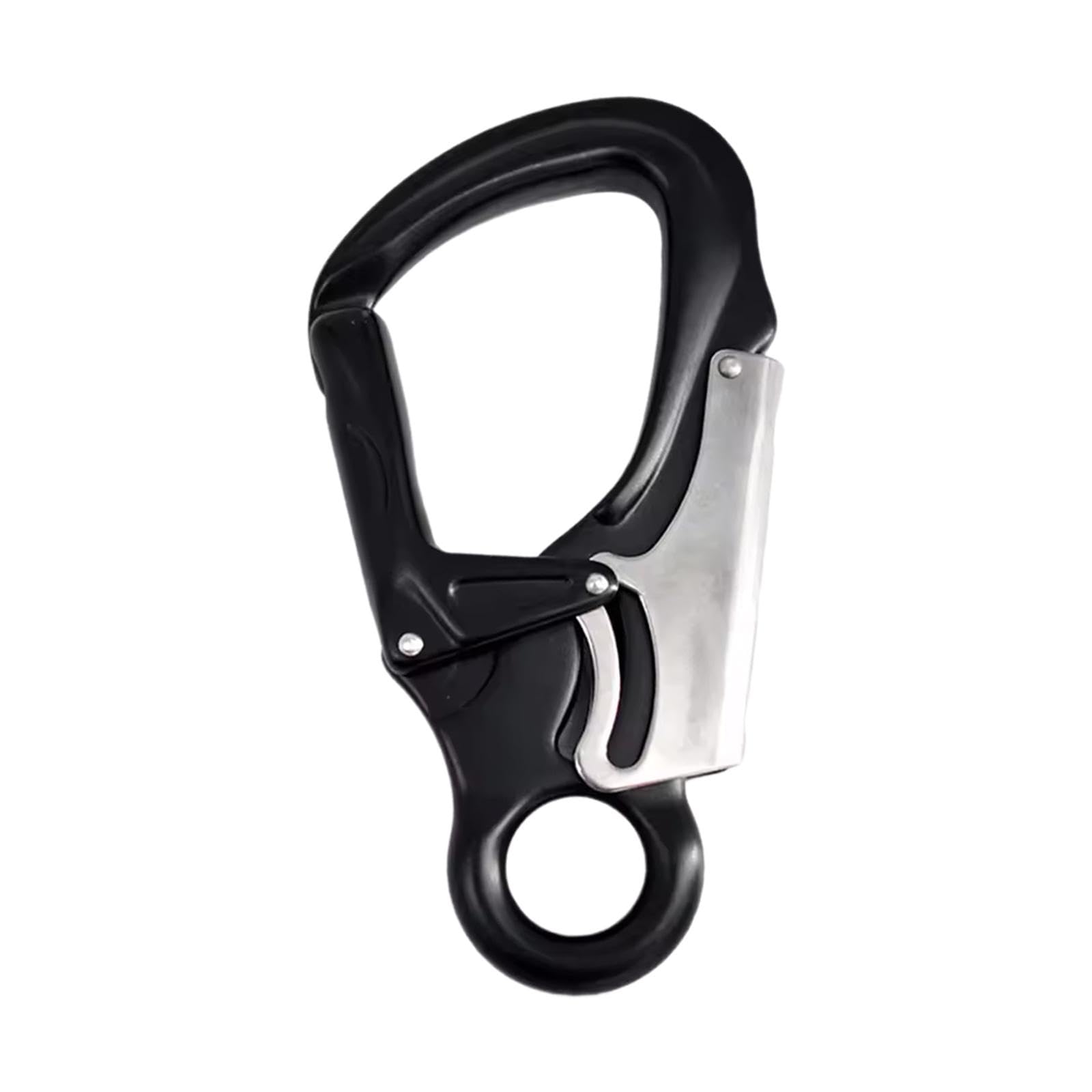 Clip de Mosquetón, Gancho de de Doble Bloqueo para Accesorios Seguros, Mosquetón de Bloqueo Automático para Escalada en Roca, Camping, Colum