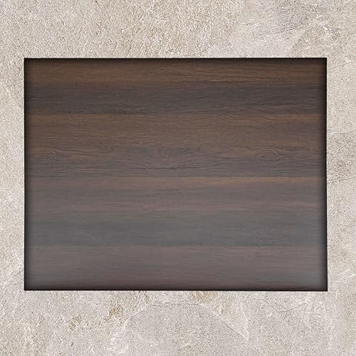 Image of Dining Table Set of 2, 2 Seater Dining Table with Chairs, Engineered Wood Top & Metal Frame, Compact Space Saving Dining Table for Home & Kitchen (Dark Maple- DIY)