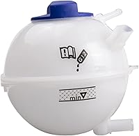 Vista 100 de TRQ Botella de desbordamiento del tanque de expansión del depósito de refrigerante del radiador compatible con Porsche Macan 2015-2018