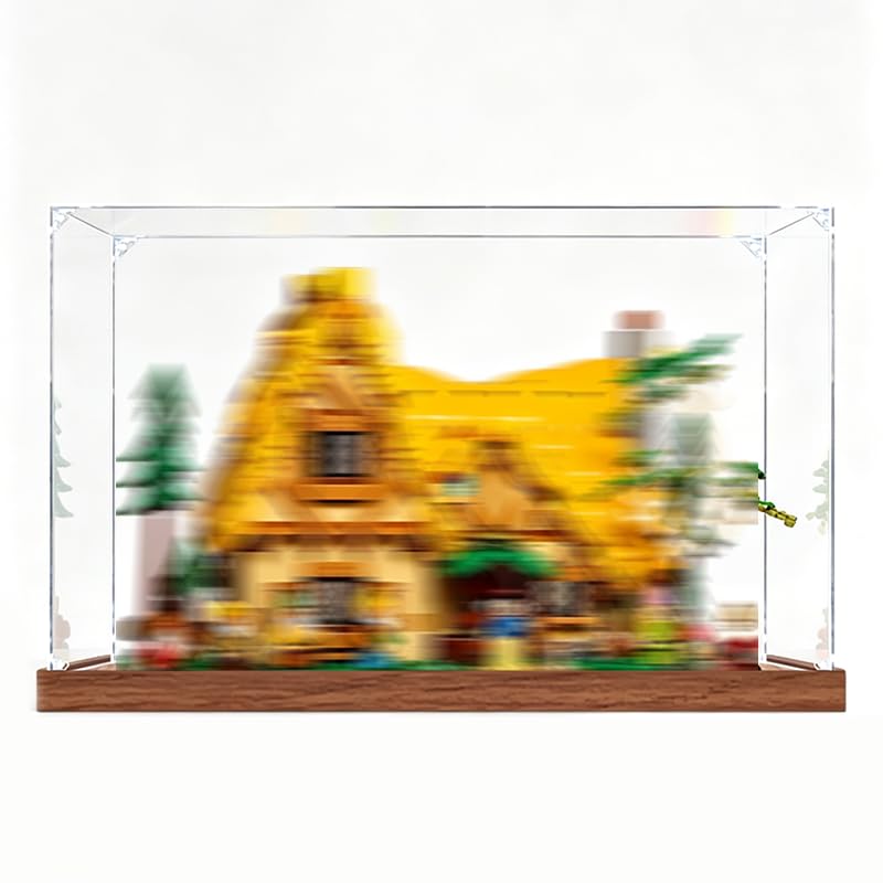 Vitrina acrilica para LEGO 43242 de madera para proteger del polvo diario