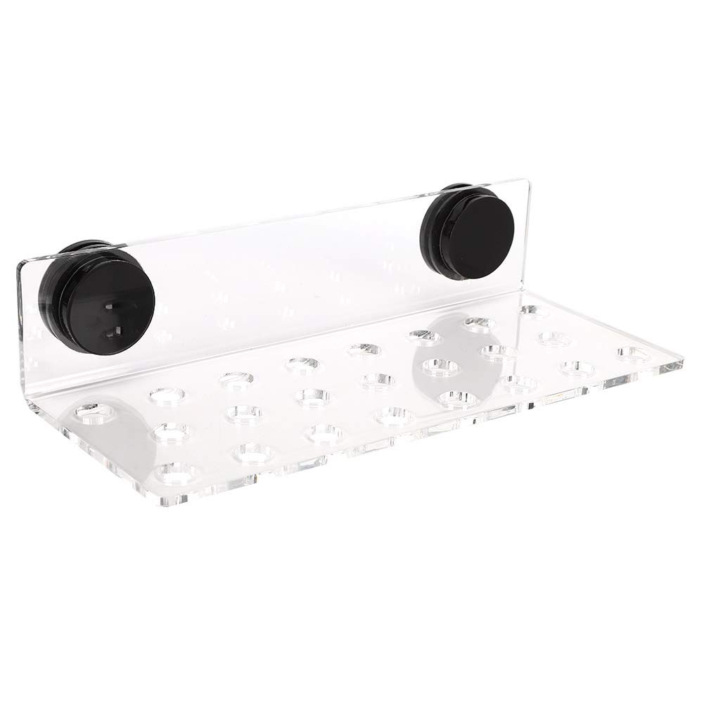 Jelquix Frag Rack Bracket Strong Magnetic Acrylic Holder for Growth of Fish Tank Maximum 15mm Material Aquarium Enthusiasts (23 holes)