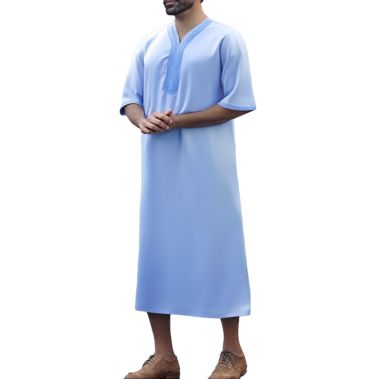 Dishdasha arabe islamique robe ample contre la chaleur du Ramadan - 8