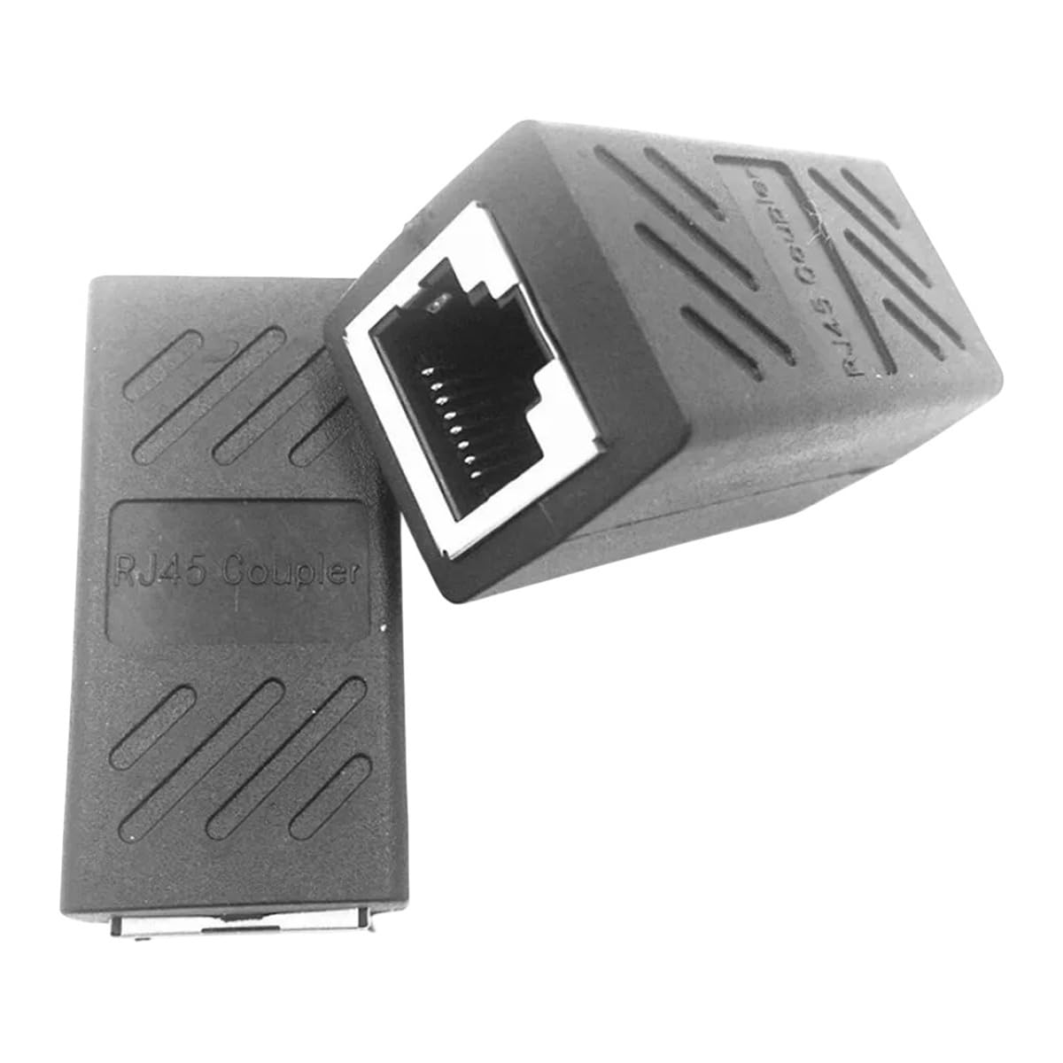 2pcs RJ45 Coupler Ethernet Cable Coupler LAN C0innector Inline Cat7/Cat6/Cat5e Ethernet Cable Extender Adaptier Female to Female New 2026 High for Reliable Electronic Component