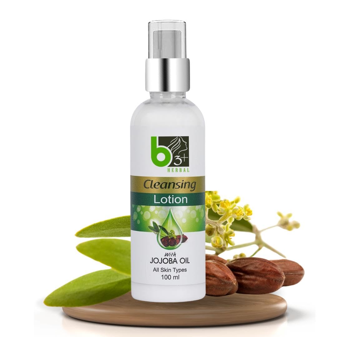 Cleansing Lotion with Jojoba Oil | Deep Cleansing Face Cleanser & Makeup Remover | Hydrating & Nourishing | Removes Dirt, Oil & Impurities | All Skin Types | 100ml-image-23