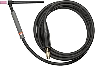 Lincoln Electric PTA-9 Ready to Weld TIG Torch - for Air-Cooled TIG Welding - Rigid Torch Head - 12.5 FT, 1 Piece Cable - K1782-16