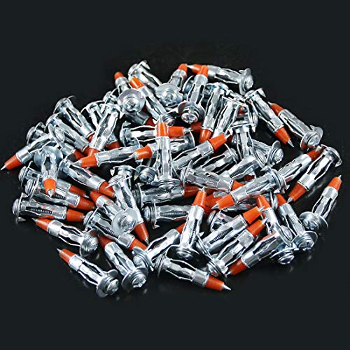 Glarks 60Pcs Heavy Duty 1/8 Inch 35Mm Zinc Plated Steel Molly Bolt Drive Hollow Drive Wall Anchor Screws Set (1/8Sdx35Mm) #TOP6