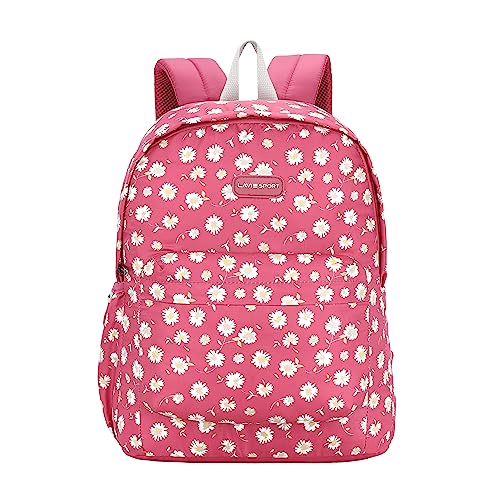 Image of Lavie Sport 41cm Floral Printed 18 Litres School Backpack for Girls | Stylish and Trendy Casual Backpack