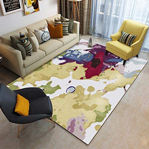 Tapis géométrique salon style nordique 180x250cm lavable