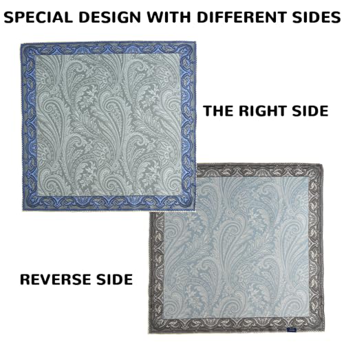 STARWHISPER 100% Pure Mulberry Silk Scarf-27''x27'' 14MM Double-Sided Printed Pure Silk Twill Scarf for Women Square Scarf2