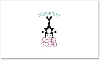 CafePress Freshman CHEERSQUAD Car Magnet 20 X 12 Car Magnet, 20"x 12" Magnetic Door Display