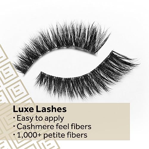 Eylure False Lashes, Luxe Cashmere No. 6 With Adhesive Included, 1 Pair #TOP4