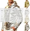 Sudadera con capucha metálica para hombre, estilo 70s, brillante, manga larga, para festivales y club 8