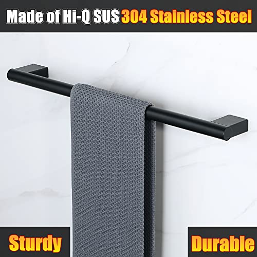 Alise Bath Towel Bars,Black Towel Holder Towel Racks For Bathroom And Lavatory,Sus304 Stainless Steel Hand Towel Hanger Towel Rail Wall Mount,Gnm2050-B,20 Inch #TOP1