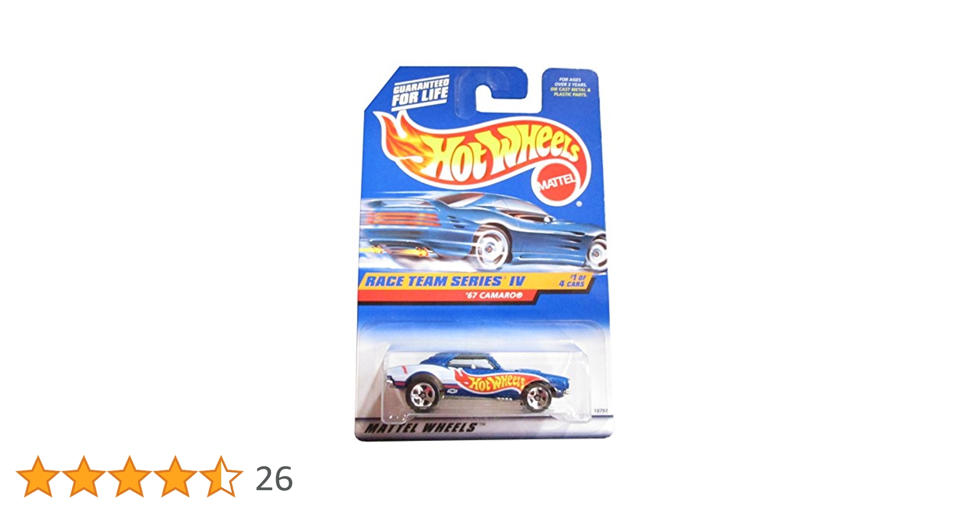 Mattel Hot Wheels #725 Race Team Series Iv '67 Camaro