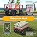 VIVOHOME Transportwagen mit Luftreifen und Abnehmbaren Seiten, Gartenkarre bis 400kg Belastbarkeit für Outdoor Garten oder Festival inkl. 180° Griff