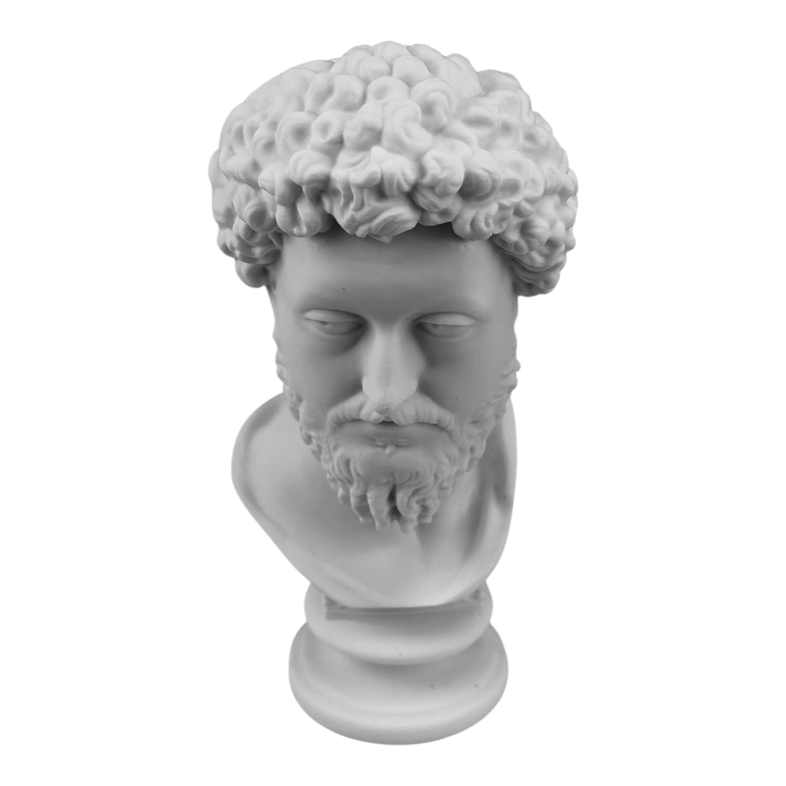 Buste de Marc Aurèle - Statue en marbre coulé à la main, empereur romain et philosophe stoïcien, sculpture de qualité musée, 25 cm
